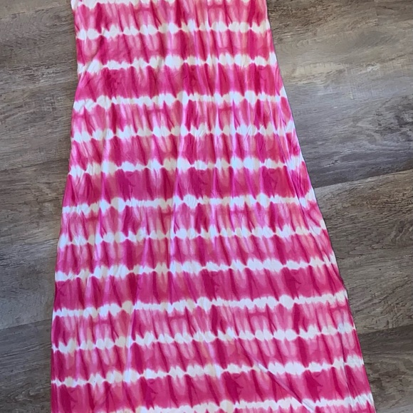 Design History Women’s Short Sleeve Cold Shoulder Tie Dyed Spandex Dress Small - Picture 6 of 11